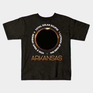 America Totality 04 08 24 Total Solar Eclipse 2024 Kids T-Shirt